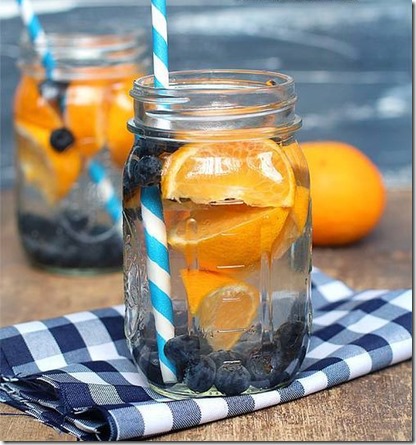 arandanos y naranja